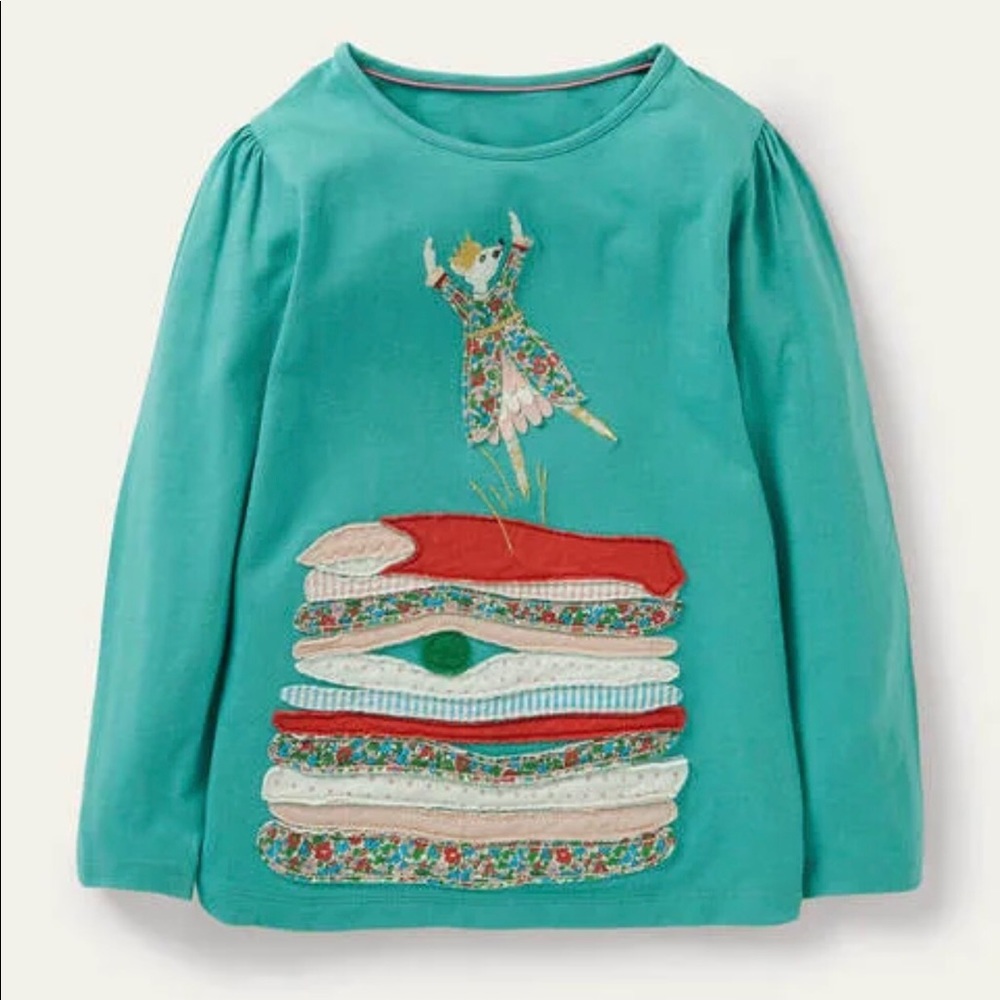 NWT Mini Boden Big Appliqué T-shirt